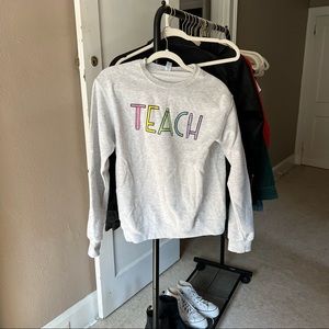 cute teacher crewneck sweater